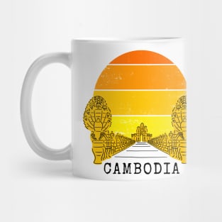 Angkor Thom Majesty: Cambodia's Ancient Wonder - Yellow Edition Mug